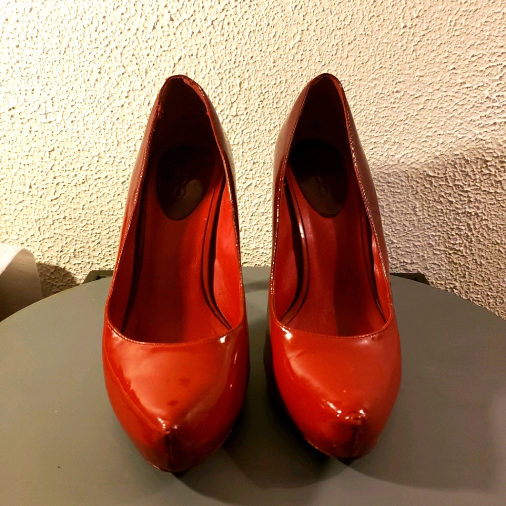 ALDO, Red Patent Leather Stiletto Pumps